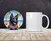 Belgian Sheepdog Luau Large Sandstone Coasters Pack Of 4 Absorbent Round Coasters Decor Gifts For Men Or Women, 4 In, Multicolor_maomaolike.com