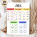 French Verb "Faire" Conjugation Painting Poster, Clear Color-coded Layout Poster, Useful For Mastering French Verb Tenses, Ideal For Language Learning_maomaolike.com