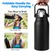 2L Tumbler Large Capacity With Straw Stainless Steel Thermal Water Bottle Cold And Hot Thermo Cup Vacuum Flask Gym_maomaolike.com