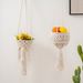 INS Nordic Cotton Rope Woven Flower Potted Green Plant Fruit Basket Home Gardening Decoration Net Bag Air Hanging Ornament_maomaolike.com