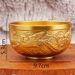 Embossed Brass Dragon And Phoenix Auspicious Hundred Blessings Restaurant Tableware Household Copper Bowl Gift Metal Craft Ornamen_maomaolike.com