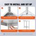 VEVOR Stainless Steel Prep Table, 24 X 18 X 34 Inch, Heavy Duty Metal Worktable With 3 Adjustable Height Levels, Commercial Workstation For Kitchen Garage Restaurant Backyard_maomaolike.com