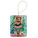 Sussex Spaniel Christmas Porcelain Ornament Christmas Tree Hanging Decorations For Home Christmas Holiday, Rectangle, Gift, Multicolor_maomaolike.com