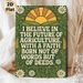 Agriculture Inspirational Quote Painting Poster, Vintage Pastoral Style Poster, Warm-toned Design With Daisies, Wheat And Sunrise, Motivational Text_maomaolike.com