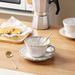Smoke Blue Kiln-turned Palace-style Afternoon Tea Ceramic Coffee Saucer, Stylish Black Tea, Coffee, And Milk Cup_maomaolike.com