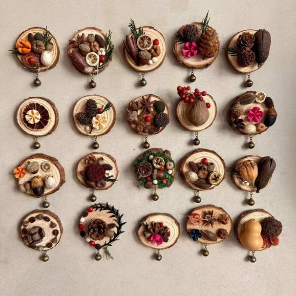 Natural Plant Dried Flowers Handmade DIY Creative Gift Car Air Freshener Decoration Home Refrigerator Magnetic Sticker Ornament_maomaolike.com