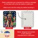 Golden Retriever Christmas Porcelain Ornament Christmas Tree Hanging Decorations For Home Christmas Holiday, Rectangle, Gift, Multicolor_maomaolike.com