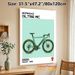 Bianchi Oltre RC Road Bike Painting Poster, Sleek Minimalist Flat Graphic Style Poster, Ideal For Cycling Enthusiasts, Suitable For Home, Office Or_maomaolike.com
