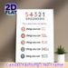 5-4-3-2-1 Grounding Painting Poster, Minimalist Neutral-toned Typographic Poster, Practical Emotional Regulation Guide Suitable For Office, Therapy_maomaolike.com