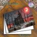 Haunted Gothic Church Painting Poster, Mysterious Dark Spooky Scene Poster, Eerie Atmospheric Design Ideal For Home And Halloween Party Decor_maomaolike.com