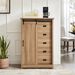 5 Drawers Dresser W/Sliding Barn Door, Farmhouse Modern Tall Dresser 5 Chest Of Drawers, Storage Organizer Dresser For Bedroom, Hallway, Living Room, Kids Room WHITE_maomaolike.com