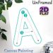 Letter A Writing Guide Painting Poster, Minimalist Clean Line Art Poster, Step-by-step Tracing Guide To Assist With Letter Formation, Ideal For Study_maomaolike.com
