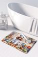 Chocolate Poodle The Chef Memory Foam Kitchen Mat Machine Washable Anti-Fatigue Mat Cushion Comfort Bath Mat Or Kitchen Rug_maomaolike.com