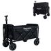 Expandable Dual-Layer Utility Wagon With 100% Extra Space - 225lbs Grocery Cart For Camping, Shopping, Sports, Gardening, Fishing, Black_maomaolike.com