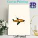 Cartoon Airplane Painting Poster, Warm-toned Minimalist Flying Plane With Cloud Trails Poster, Whimsical Simple Decor Ideal For Bedroom, Living Room_maomaolike.com