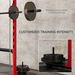 Squat Rack With Pull Up Bar And Barbell Bar Adjustable Bench Press Multi-Function Weight Lifting Half Rack, Red_maomaolike.com