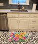 Ranunculus In Watercolor Memory Foam Kitchen Mat Machine Washable Anti-Fatigue Mat Cushion Comfort Bath Mat Or Kitchen Rug_maomaolike.com