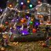 Halloween Spooky Village Miniature Decor With LED Lights - Skeleton Seesaw, Haunted House, And Pumpkin Tabletop Ornament For Home Party_maomaolike.com