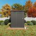 5X3 FT Metal Outdoor Storage Shed, Tool Shed With Pitched Roof And Lockable Door Compact Metal Tool Shed For Garden, Backyard, Patio, Everyday Sundries And Bike Storage, Gray_maomaolike.com