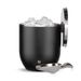 Stainless Steel Ice Bucket With Lid And Scoop, Black_maomaolike.com