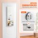 VEVOR Mirror Jewelry Cabinet 42.52in Lockable Wall Or Door Mounted Armoire White_maomaolike.com