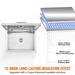 VEVOR 40Quart Drop In Ice Chest Ice Cooler Ice Bin Stainless Steel 20"x16"x14.6"_maomaolike.com