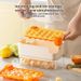 VANFOLA Large Capacity Silicone Ice Cube Tray, One-Press Ice Release Ice Mold With Lid, Household Ice Making & Storage Container For Refrigerator_maomaolike.com