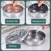 5/3/2/1PCS Supplies Coils Holder Stainless Steel Box With Cover Round Mosquito Coil Tray Easy_maomaolike.com