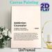 Addiction Counselor Definition Painting Poster, Witty Typographic Text Poster, Lighthearted Professional-themed Decor Ideal For Counseling Office_maomaolike.com