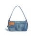 New Simple And Trendy Single-shoulder Underarm Bag, Vintage Patchwork Denim Baguette Bag Women, Versatile Crossbody Handbag For Co_maomaolike.com