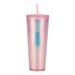 2024 new 710ml durian cup corn cup creative internet celebrity plastic straw cup high value fashion water cup_maomaolike.com