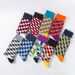 Spot Happy Trendy Socks, Personalized Fashionable Brand Men And Women Couples Mid High Cotton Socks 9 Colors Optional_maomaolike.com