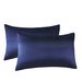 Silky Satin Pillowcases, Similar To Silk Pillowcase 2 Pack, Pillow Case For Sleeping Women With Envelope Closure, Gifts For Women Men_maomaolike.com