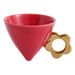 Light Luxury Creative Fulcrum Conical Triangle Coffee Cup High Value Ceramic Electroplating Afternoon Tea Cup Personality Cup_maomaolike.com