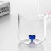 Creative Cup Ins Style Cute Simple High Beauty Breakfast Beloved Heart Water Cup Beloved Glass Home Use_maomaolike.com