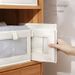 Cotton Linen Fabric Storage Bins, Stackable Closet Organizer Box With PP Board, Visual Mesh Window For Wardrobe Shelves_maomaolike.com