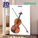 Violin Themed Painting Poster, Realistic Glossy Violin With Bow Poster, Elegant Musical Decor Ideal For Music Studio, Home Wall Display_maomaolike.com