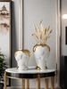 1pc Advanced Style Design Platinum Color Matching General Jar Suitable For Living Room Entrance Multi-scene Ornament Decoration Can Hold Water Vase_maomaolike.com