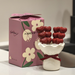 Cute Dessert Fruit Fork Household Tableware With High Aesthetic Value, Creative Ceramic Storage Jar+stainless Steel Small Fork Set_maomaolike.com