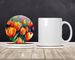 Tulips In Watercolor Large Sandstone Coasters Pack Of 4 Absorbent Round Coasters Decor Gifts For Men Or Women, 4 In, Multicolor_maomaolike.com