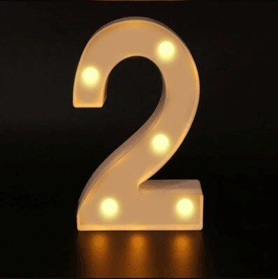 Number Letter Lamp Luminous Alphabet LED Lights Decoror Night Light For Home Wedding Birthday Christmas Party_maomaolike.com