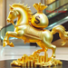 Hot-Selling Wealth-Attracting Golden Horse Stickers For Wall Decoration, Entrance, Glass, Kitchen, Bedside, Bedroom,_maomaolike.com