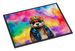 Hippie Animal Otter Doormat Front Door Mat Indoor Outdoor Rugs For Entryway, Non Slip Washable Low Pile, 24H X 36W_maomaolike.com