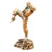 Brass Figurine Vintage Shaolin Kung Fu Monk Model Handheld Toy Gift Desktop Copper Craft Wholesale_maomaolike.com