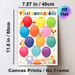 Spanish Birthday Calendar Painting Poster, Colorful Cute Cartoon Animal & Balloon Poster, Ideal For Tracking Monthly Birthdays, Suitable For Office_maomaolike.com
