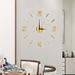 Frameless Wall Clock Living Room Bedroom Clock DIY Silent Art Wall Clock Creative Hole-Free Decorative Wall Sticker Clock Roman Scale Dials_maomaolike.com