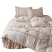 Princess Style Pleated Lace Skin-Friendly Bedding Girly Double Layer Gauze Pure Cotton Four-Piece Set Home Textile Windsor_maomaolike.com