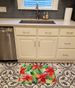 Poinsettias In Watercolor Memory Foam Kitchen Mat Machine Washable Anti-Fatigue Mat Cushion Comfort Bath Mat Or Kitchen Rug_maomaolike.com