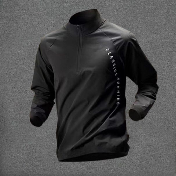 Men's Clothing training suit quick drying clothes long sleeve autumn and winter sports student cycling sports shirt top running jacket sports suit_maomaolike.com