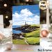 Coastal Lighthouse Painting Poster, Vibrant Idyllic Coastal Landscape Poster, Peaceful Ocean-side Artwork Ideal For Living Room, Bedroom Or Office_maomaolike.com
